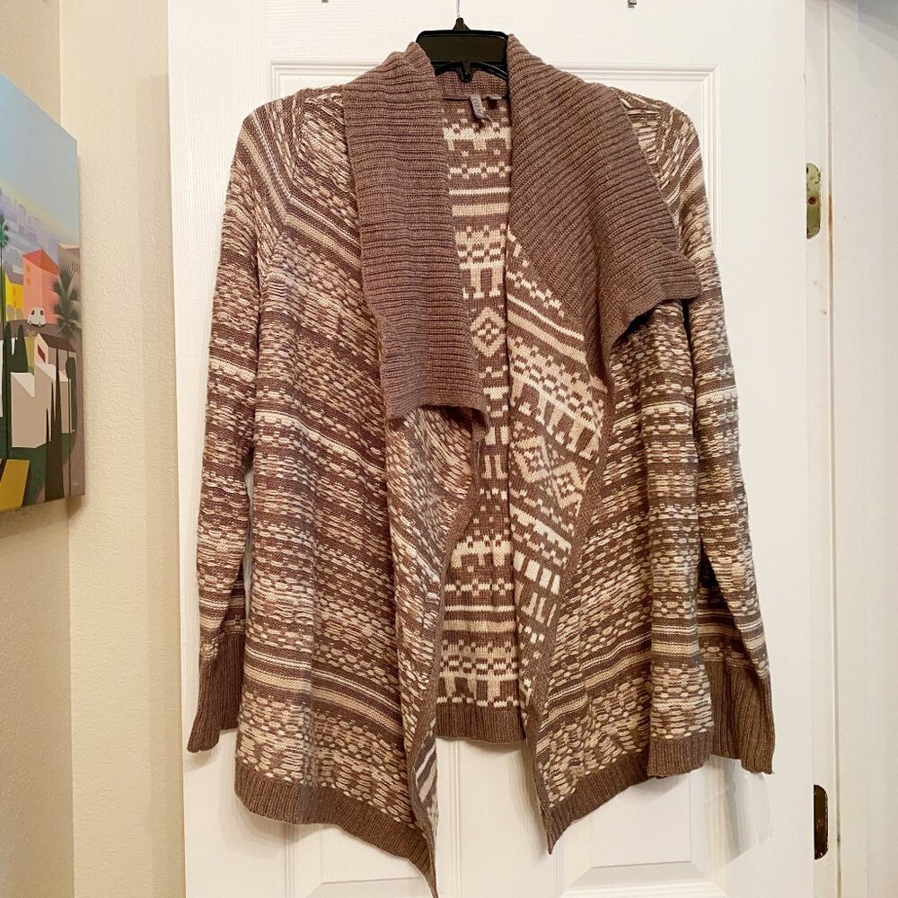 New Caslon Nordstrom Cozy Open Cardigan in Earthen Tones